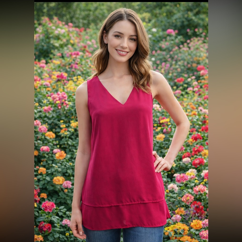 Michael Kors Hot Pink Sleeveless Top